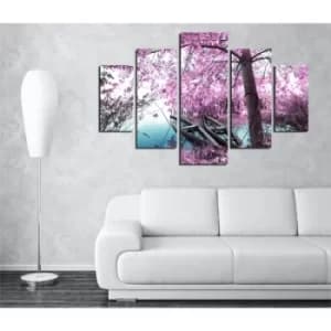 ST216 Multicolor Decorative MDF Painting (5 Pieces)