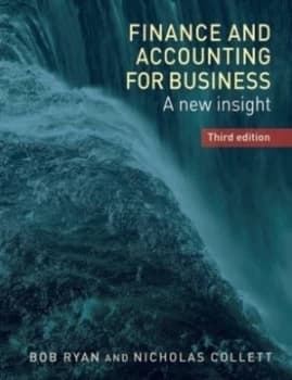 Finance and Accounting for Business by Bob Ryan Paperback