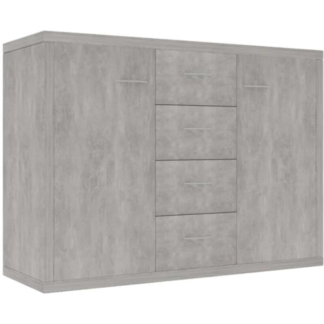 VIDAXL Sideboard Concrete Grey 88x30x65cm Engineered Wood Vidaxl 8719883786377