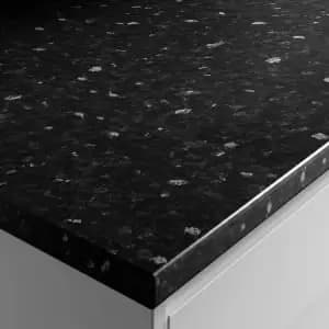 Wickes Laminate Worktop - Black Slate Effect 600mm x 38mm x 3m