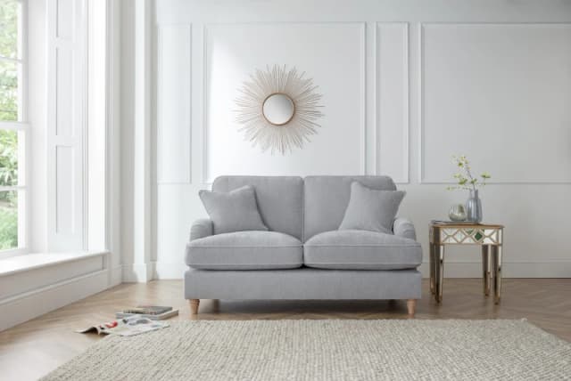 The Great Sofa Company Orla 2 Seater Sofa Manhattan Ice in Light Grey Light Grey Unisex