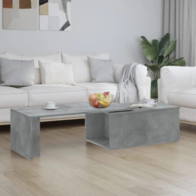 VIDAXL Coffee Table Concrete Grey 150x50x35cm Engineered Wood Vidaxl 801341