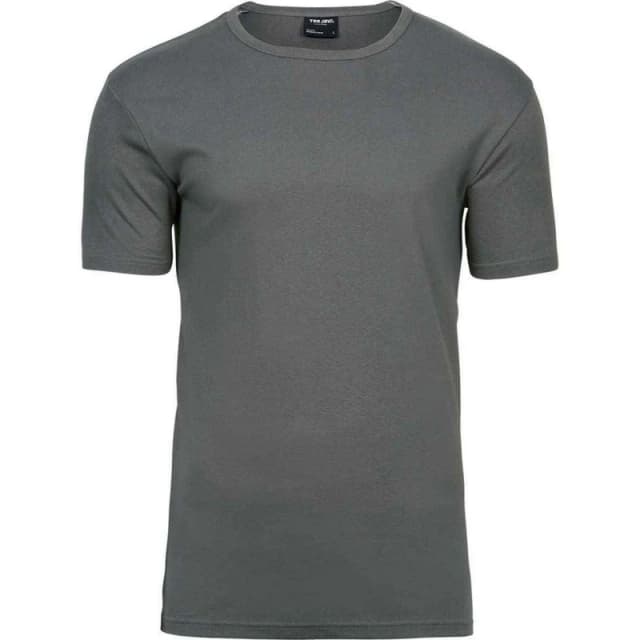 TEE JAYS Mens Interlock T-Shirt in Grey Size: Small Grey Male S