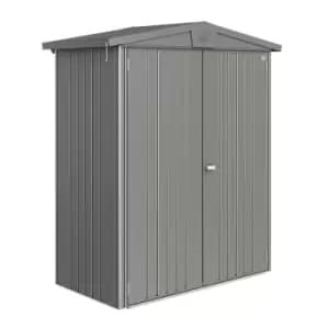 Biohort Europa Size 1 Metal Shed 6' x 3' - Quartz Grey