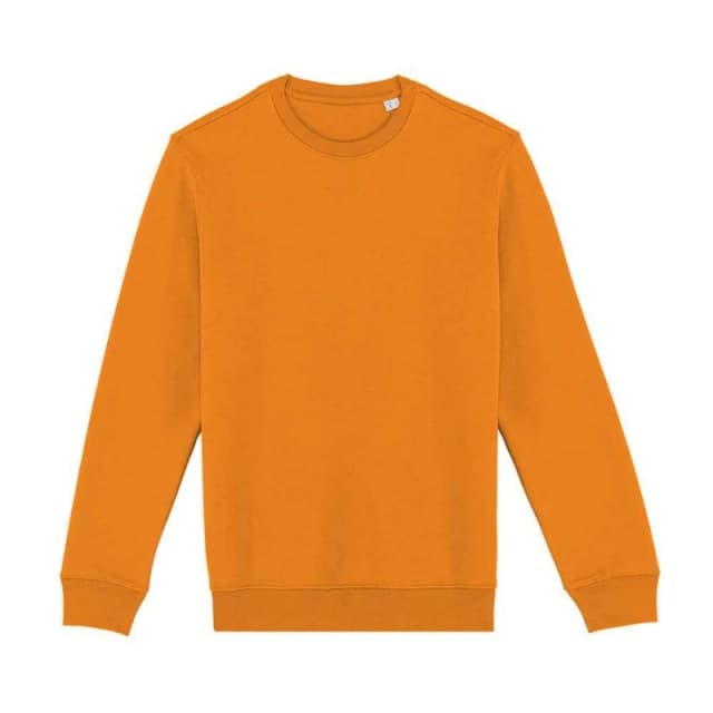 Native Spirit Mens Crew Neck Sweatshirt in Tangerine Size: XS Tangerine Male XS