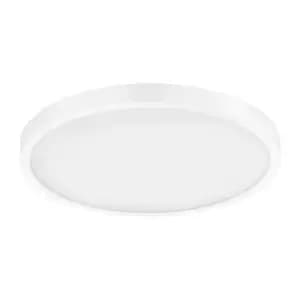 Wall / Ceiling Light White 400mm Round Surface Mounted 25W LED 4000K