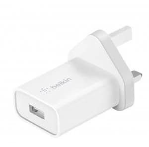 Belkin 12W USB-A Wall Charger with QC3 Plug - White