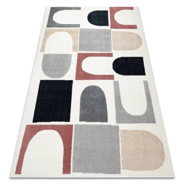 RugsX Fusion Rug in White Size: 140cm x 190cm White Unisex 140cm x 190 cm