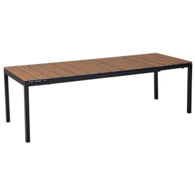 Beliani Extending Garden Dining Table Tofane 198/248cm 90 Cm Brown