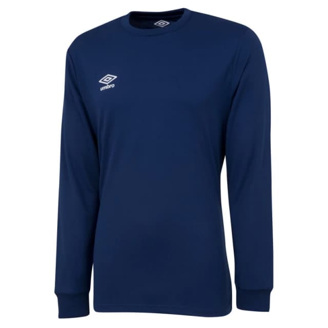 Umbro Umbro Men Club Long-Sleeved Jersey in Navy Size: Small Navy S Male 5063107688446