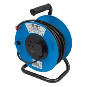 PowerMaster Cable Reel 230V Freestanding 13A 25m 2 Socket 303754