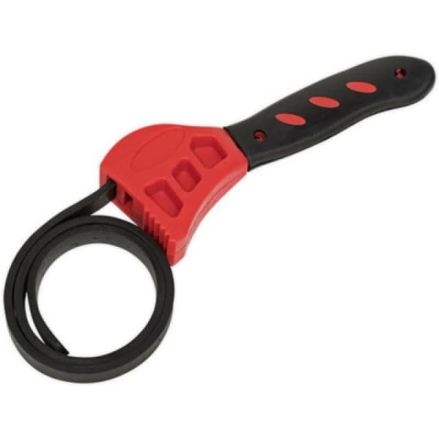 Loops 120mm Adjustable Strap Wrench - Soft Grip Handle - Oil Filter Removal Strap Multi