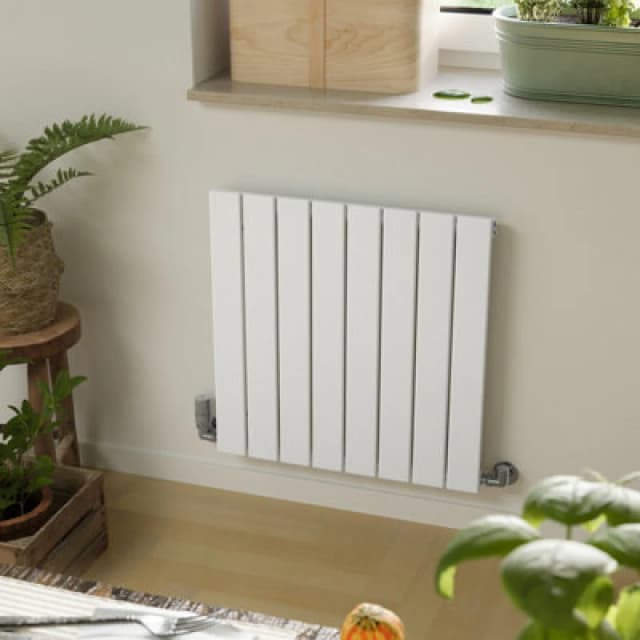 Terma Forte White Hydronic Horizontal Or Vertical Designer 1384Btu Radiator, (W)588mm X (H)600mm
