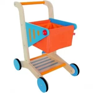 Hape Wooden Shopping Cart Activity Toy