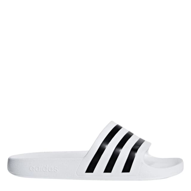 adidas adilette aqua sandals in Black & white Black/White UK 9 (EU 43)