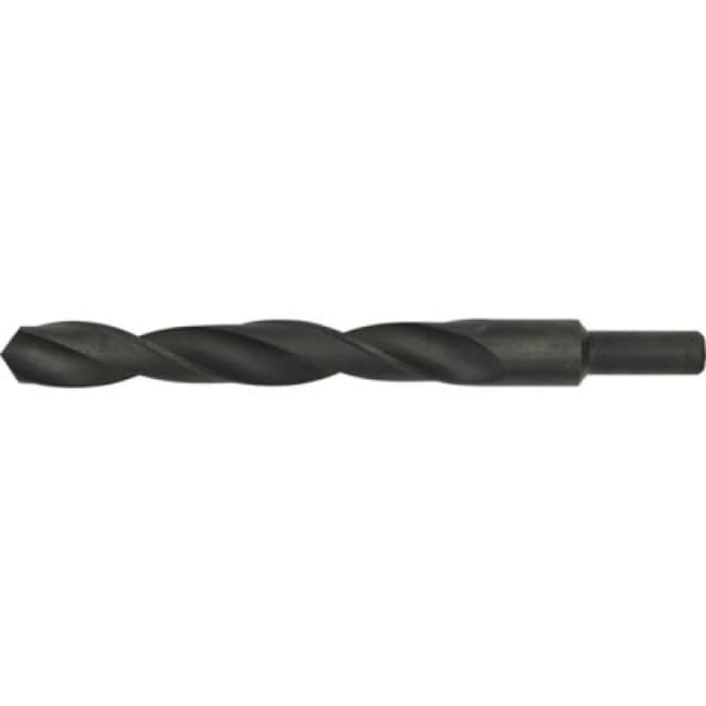 Loops 19.5 x 205mm HSS Roll Forged Blacksmith Drill Bit - Reduced Shank - 140mm Flute Black