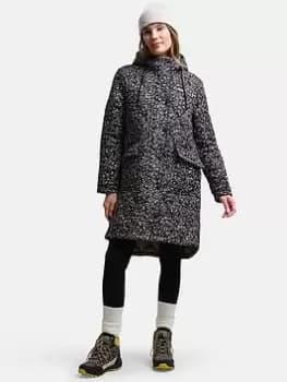 Regatta Orla Mid Length Quilt, Black, Size 12, Women