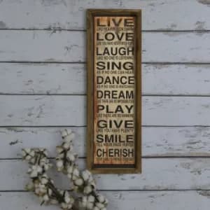 KZM416 Multicolor Decorative Framed MDF Painting