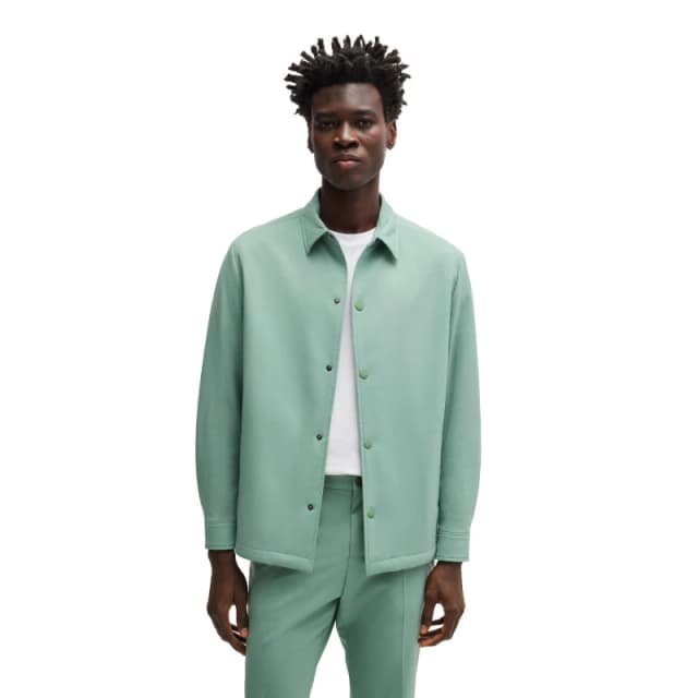 Boss Mens Carper Coach P Formal Open Green male 36 (46)