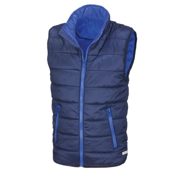 Result Core Sleeveless Zip Up Bodywarmer Navy unisex