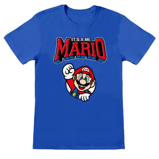 Super Mario Mario T-Shirt Blue male