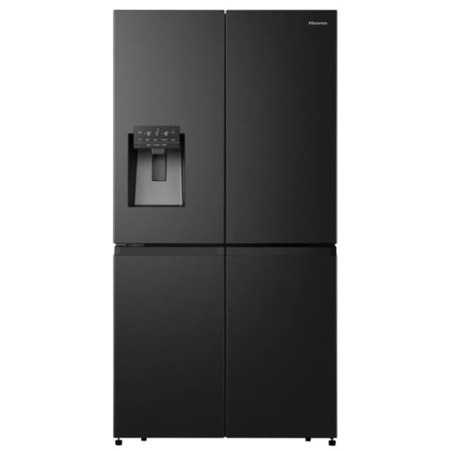 Hisense PureFlat RQ760N4SBFE Non-Plumbed Total No Frost American Fridge Freezer - Black Stainless Steel - E Rated