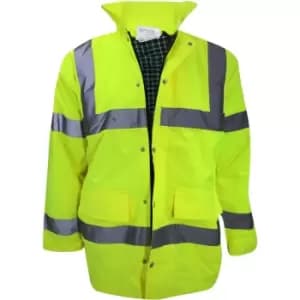 Yoko Mens Hi-Vis Contractor Jacket (3XL) (Hi-Vis Yellow) - Hi-Vis Yellow