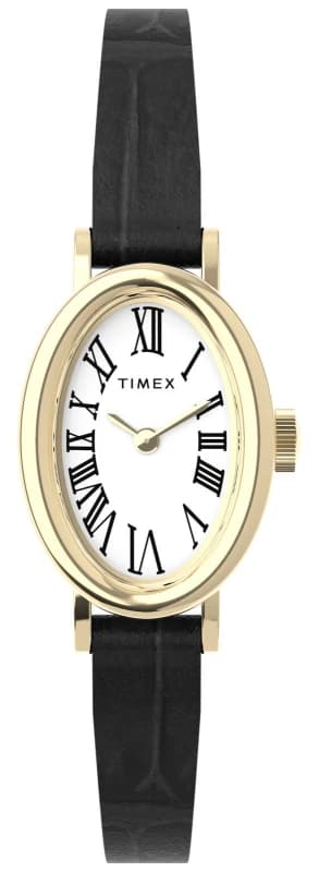 Timex TW2W78300 Cavatina (19mm) White Dial / Black Leather Watch