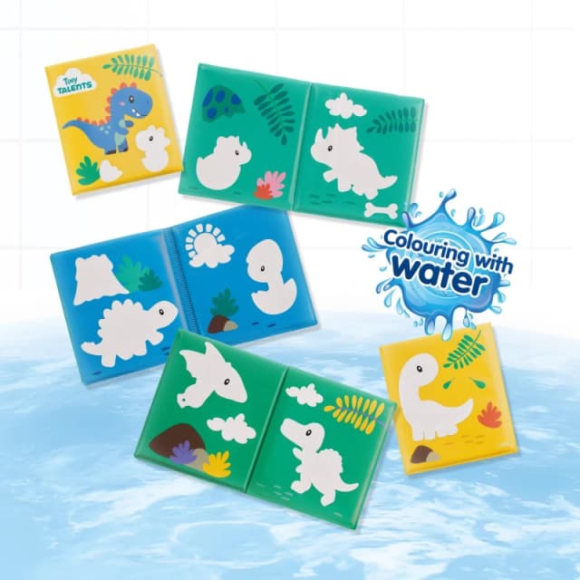 SES Creative Bath book - Colouring with water dinos Multi unisex One Size