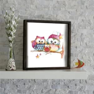 KZM660 Multicolor Decorative Framed MDF Painting