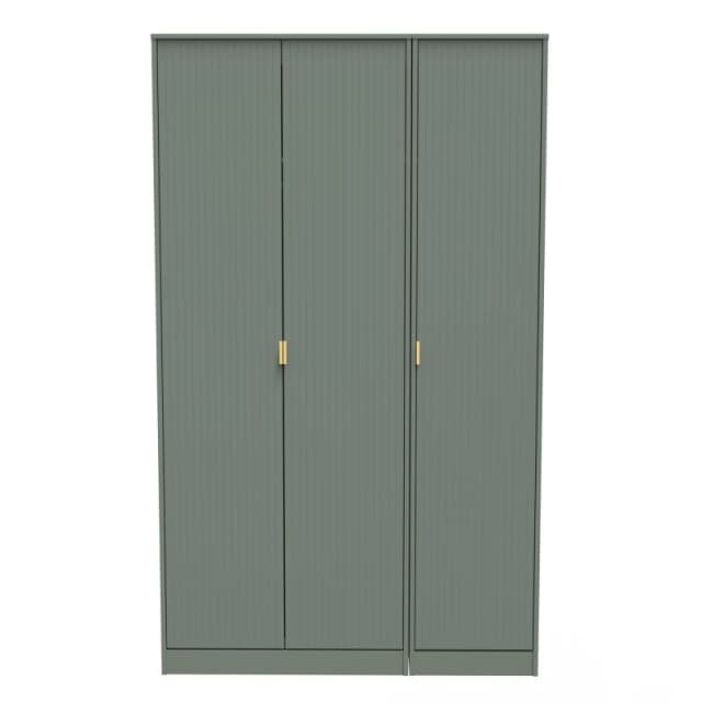 Ready Assembled 2 U Denver 3 Door Robe (Ready Assembled) in Pale Green Size: Large Pale Green Unisex Large