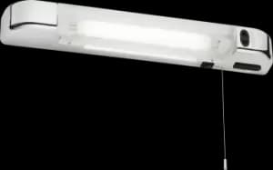 LED Shaver Light with Dual USB Charger - Chrome 230V IP20 6W