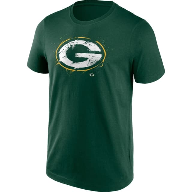 NFL Splatter Tee Unisex Adults Licensed Short Sleeve Performance T-Shirts Small Green 58919215350
