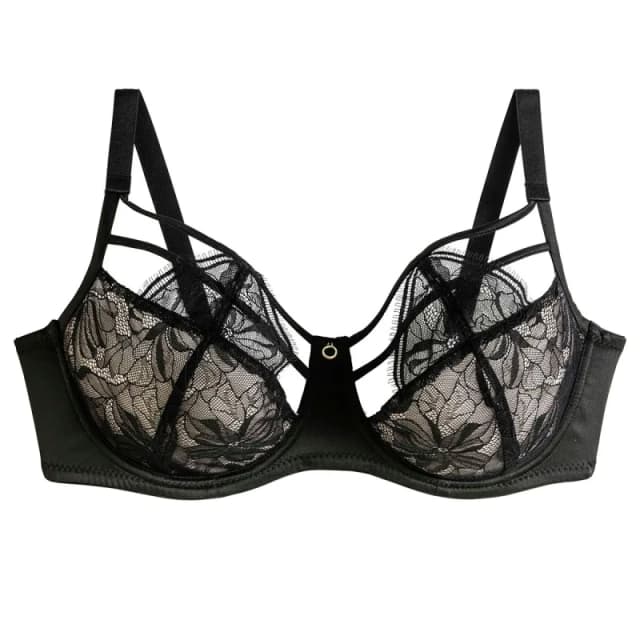 Pomm'Poire Underwired full support bra For Her Pomm'Poire Dedale Noir Female 100D
