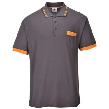 Portwest TX20GRR4XL - sz 4XL Portwest Texo Contrast Polo Shirt - Grey