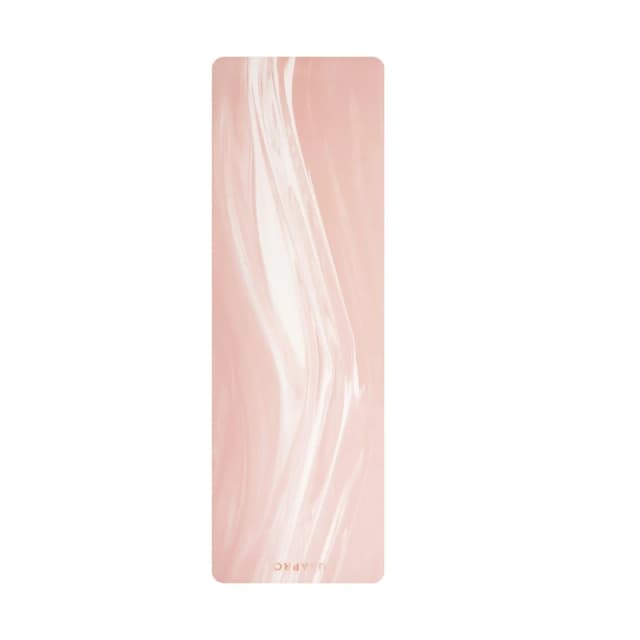 USA Pro Ultra-Thin Natural Rubber Yoga Mat Pink marble unisex One Size