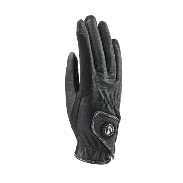 Aubrion Aachen Riding Gloves in Black Size: Large Black Unisex L