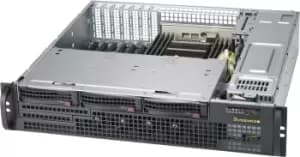 CSE-825MBTQC-R802LPB - Rack - Server - Black - ATX,EATX - 2U - HDD - LAN - Power - Power fail - System