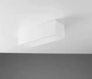 Living Paintable Plaster Surface Mounted Ceiling Light, White, E14