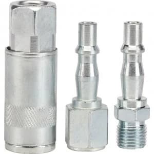 Draper 3 Piece 1/4" BSP Air Line Coupling Adaptor Set