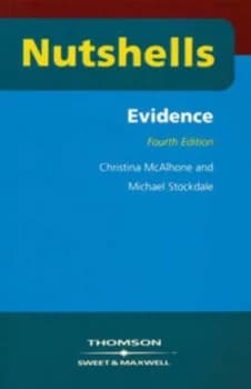 Evidence in a Nutshell by Christina Mcalhone and Michael Stockdale Book