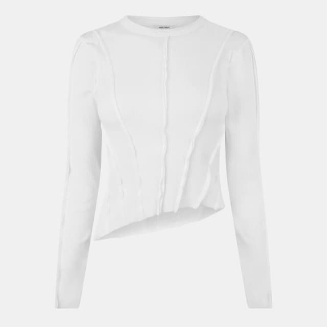 Jack Wills Detail Long Sleeve T-Shirt - White White 8