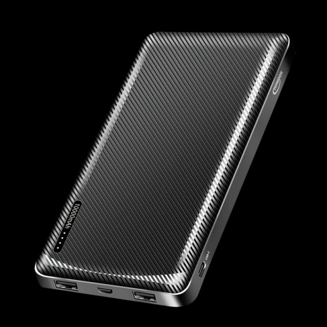 LogiLink Typhoon Mobile Power Bank. LiPo. 10.000 mAh. black