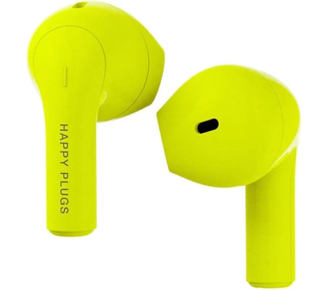 HAPPY PLUGS Joy Wireless Bluetooth Earbuds - Neon Yellow, Yellow 7350116012897