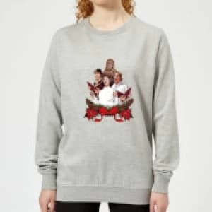 Star Wars Jedi Carols Womens Christmas Sweatshirt - Grey - 3XL