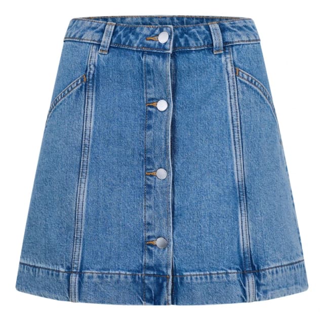 Timberland Womens Ref Den Denim Skirt Mid Blue female 25