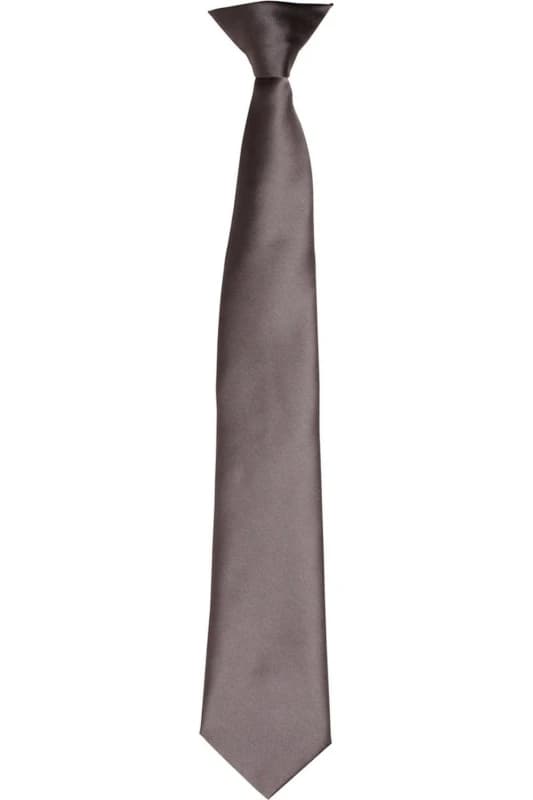 Premier Premier Satin Tie in Dark Grey Dark Grey One Size Unisex 5063470360666
