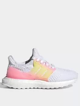 adidas Ultraboost 5.0 Dna Shoes, White/Pink, Size 1 Older