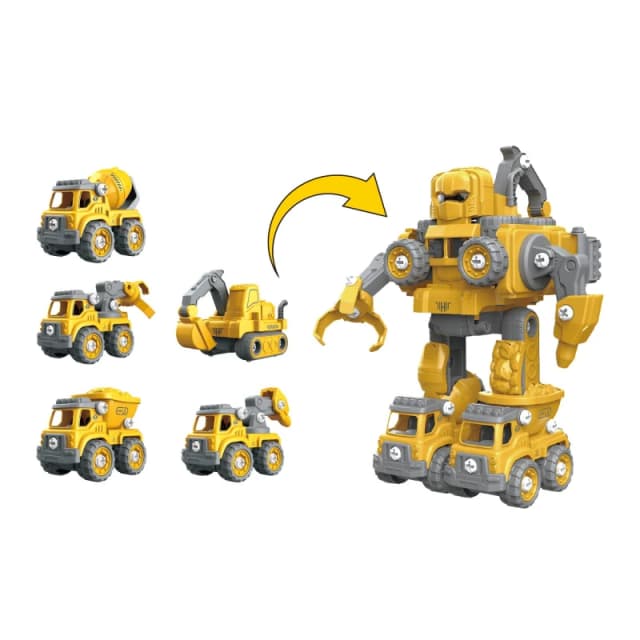 Toylife Transforming Toy 5-in-1 Robot Vehical 00 - Multi Multi One Size