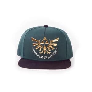 Nintendo - Kingdom Of Hyrule Unisex Snapback Baseball Cap - Green/Black